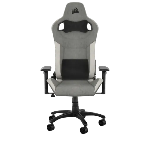 תמונה של כיסא גיימינג בד CORSAIR T3 RUSH 2023 Fabric White/Grey